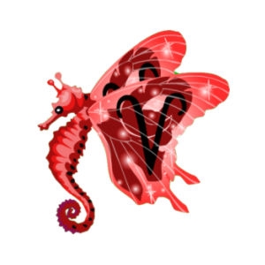 Aries Butterfly Seahorse